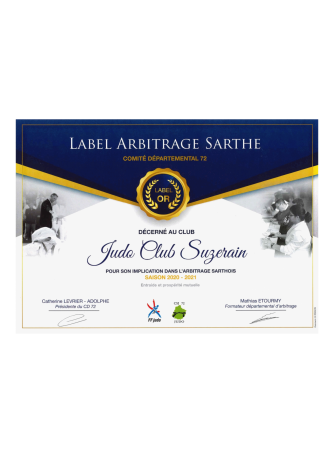 Club Label Arbitrage Sarthe Or