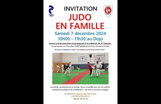 Image de l'actu 'Judo en Famille le samedi 7 décembre 2024 à 10h'